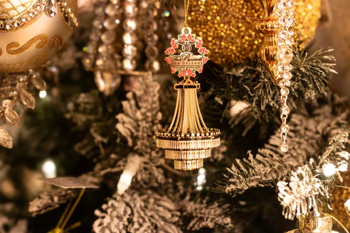 The Roosevelt New Orleans Chandelier Christmas Ornament